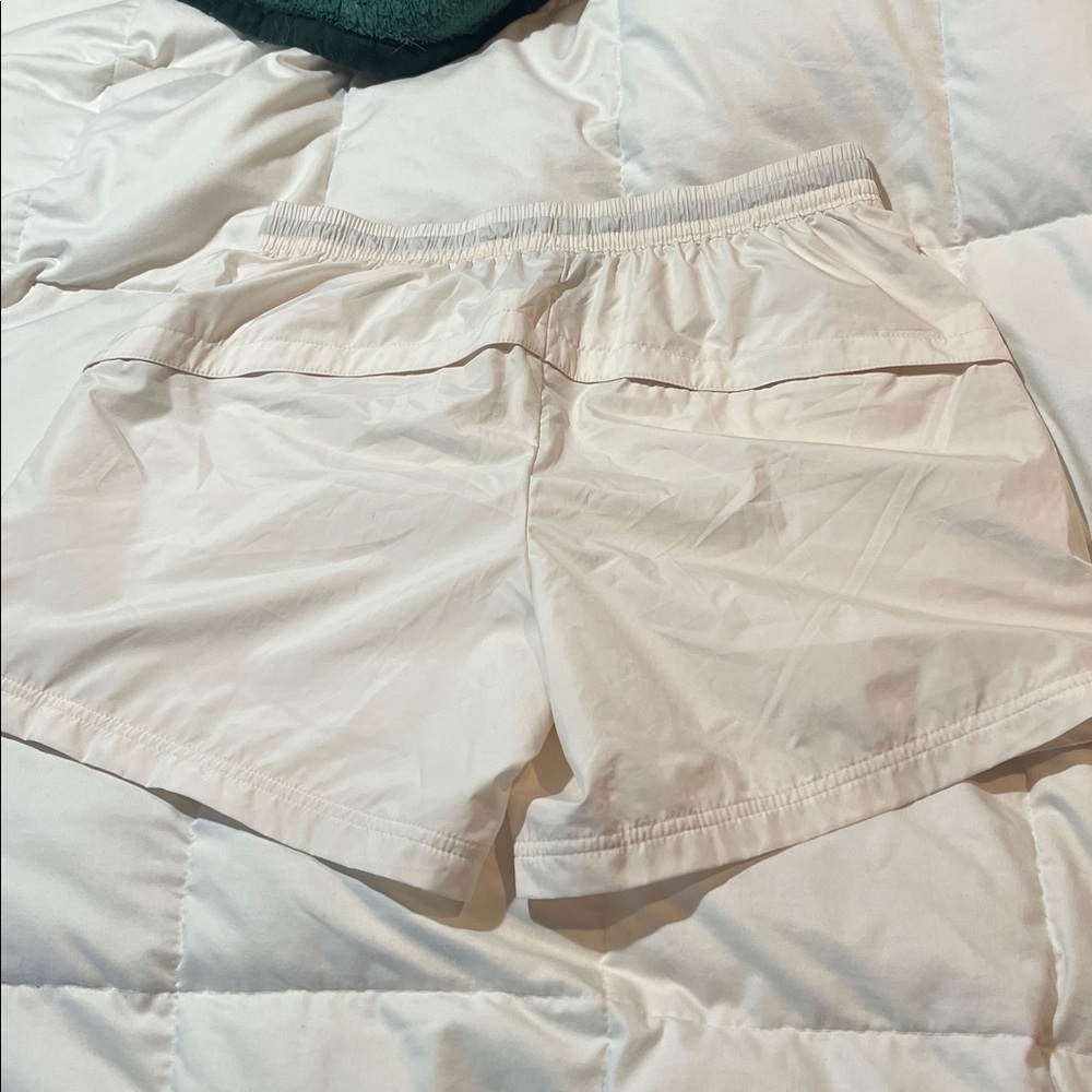 The North Face Women’s TNF Outline Shorts GARDENIA WHITE Pride Logo Rainbow Logo - Picture 7 of 10